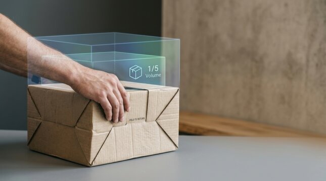 Hand folding reusable collapsible shipping box for efficient reverse logistics and sustainable packaging solutions