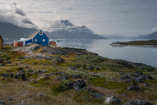 Qoornoq village in Nuuk fjords, Greenland