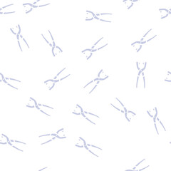 Fototapeta premium eyelet pliers glyph vector seamless pattern. eyelet pliers thin illustration