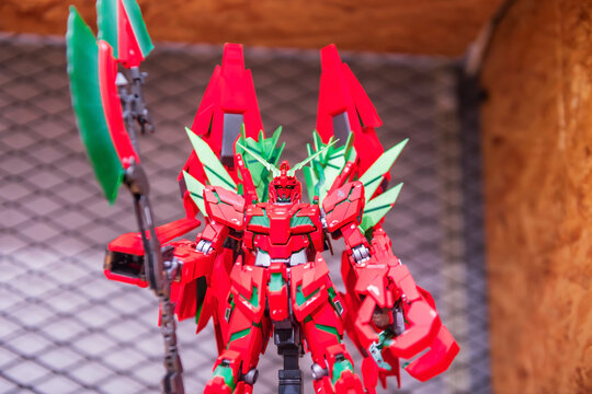 Unicorn Gundam Perfectibility figure at Gundam Base Fukuoka