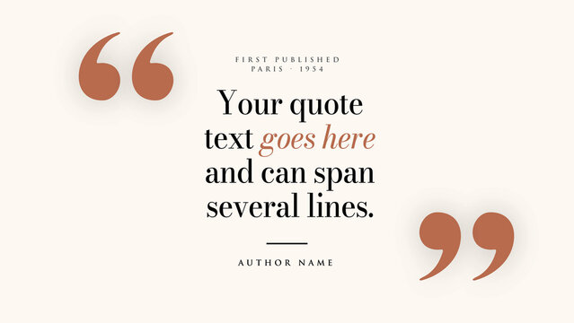 Editorial Quote Typography