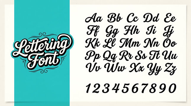 Gothic warrior style metallic typography design and brutal alphabet font