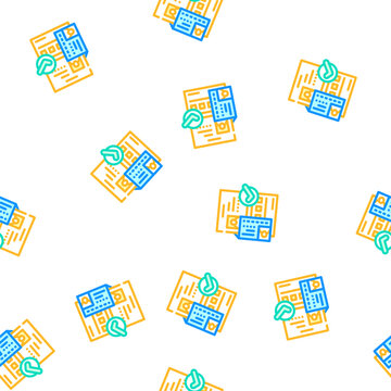 passport document approve vector seamless pattern passport document approve sign illustration