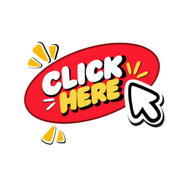 Click Here Button with Cursor and Burst Effect