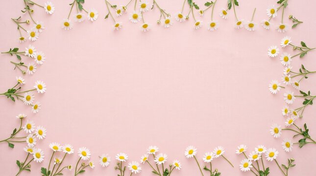 Minimalist flat lay with text space