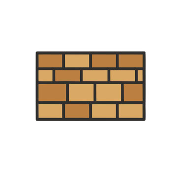 Brick wall illustration