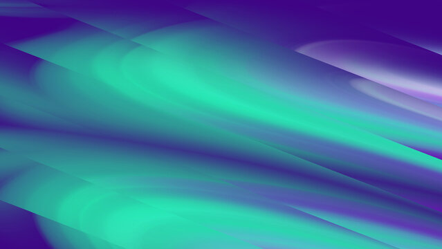 Abstract creative stripe with gradient green and violet on dark purple background illustration.