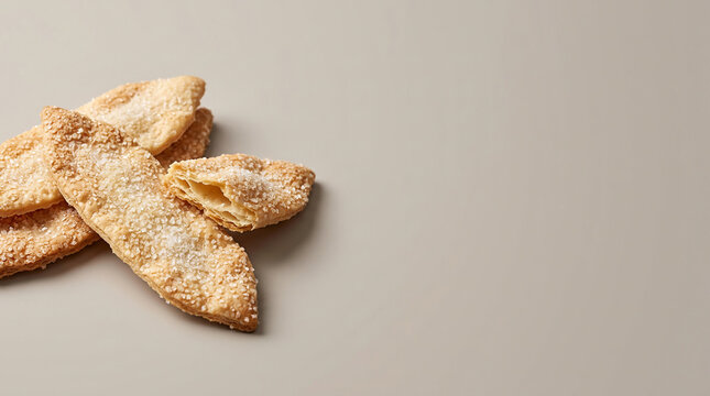 Deliciously flaky and golden brown pastries dusted with sugar, perfect for a sweet treat