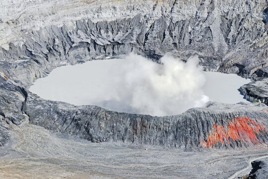 Poas volcano, Poas National Park, Costa Rica, Central America