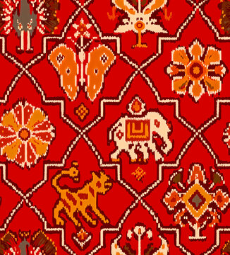 seamless Patola pattern