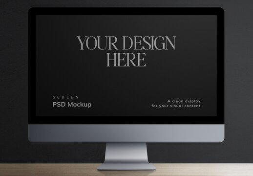 Elegant Screen Mockup Template PSD