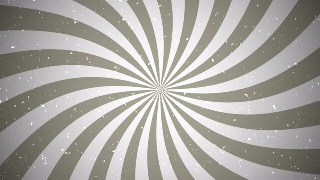 Grey sunburst radial pattern with vintage distress on white background. Suitable for retro designs, backgrounds, textures, and patterned prints.