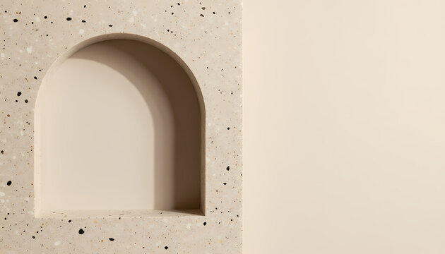Terrazzo Arc Around a Square Void