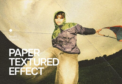 Paper Textured Photo Effect For Poster And Social Media Design