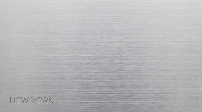 Brushed metal texture background with metallic silver surface finish for modern industrial design and urban city typography