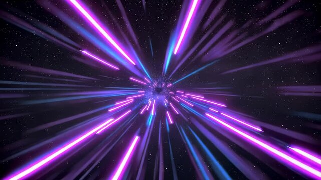 Futuristic Neon Purple Speed Lines Energy Burst