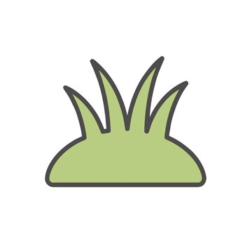 Green grass icon