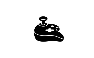 Joystick gamepad controller black vector icon symbol sign silhouette design © CreativeDesign