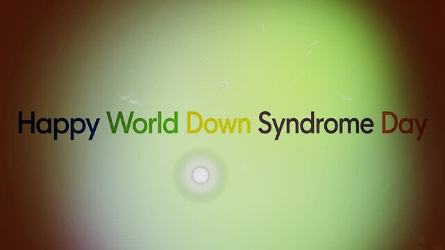Colorful World Down Syndrome Day Celebration Graphic Design