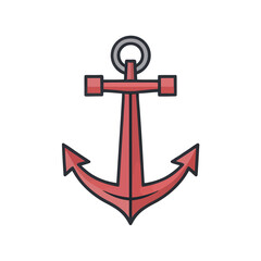 Red anchor illustration © aroman