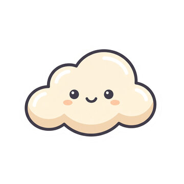 cute cloud icon