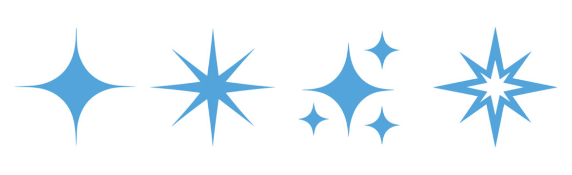 Shining Stars Glitter Effects and Decorative Light Icons