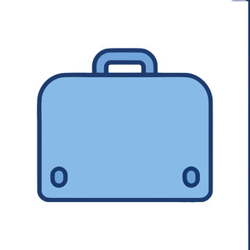 Blue briefcase icon