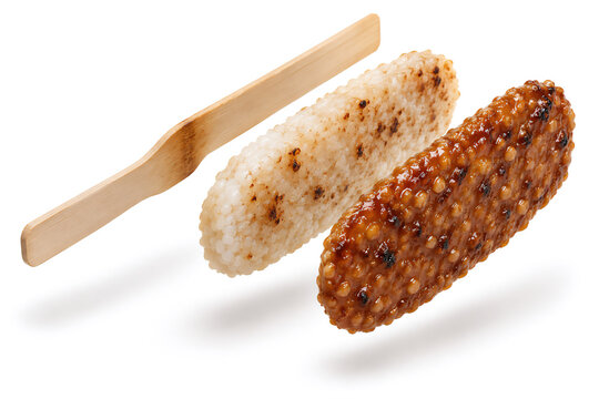 五平餅を構成するご飯と味噌だれの分解構造