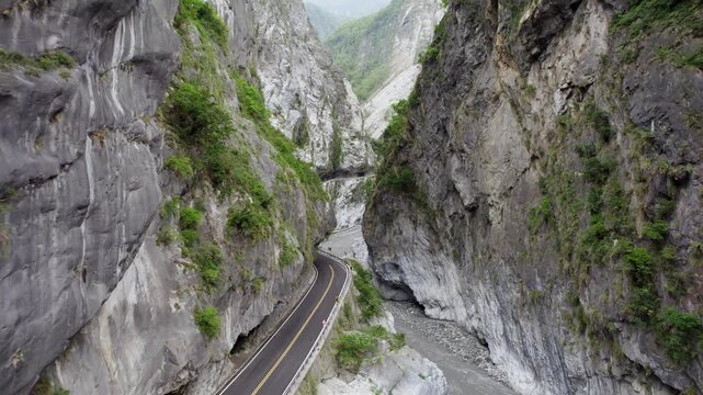 Taroko Gorge&rsquo;s Towering Marble Cliffs Frame An Aerial Flight Through Taiwan
