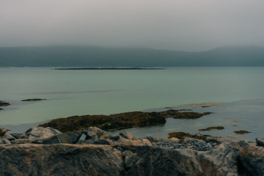 Eriskay Causeway connecting Eriskay and South Uist in the Outer Hebrides, Scotland, UK - 4 September 2026.