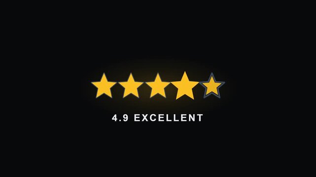 Five Star Rating Review Animation