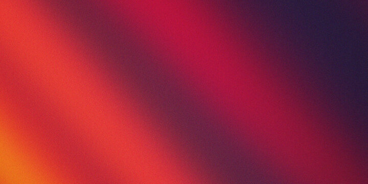 Abstract Red Orange and Dark Purple Gradient Waves Background with Blurred Texture