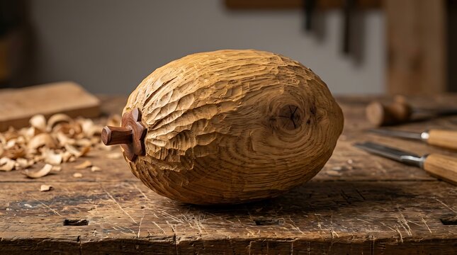 Wooden Sapodilla Fruit