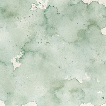 Watercolor green texture background abstract pattern pale sage seamless paper soft paint artistic grunge vintage retro pastel