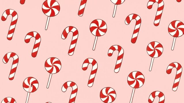 Playful candy cane pattern