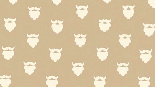 Beard pattern on beige background.