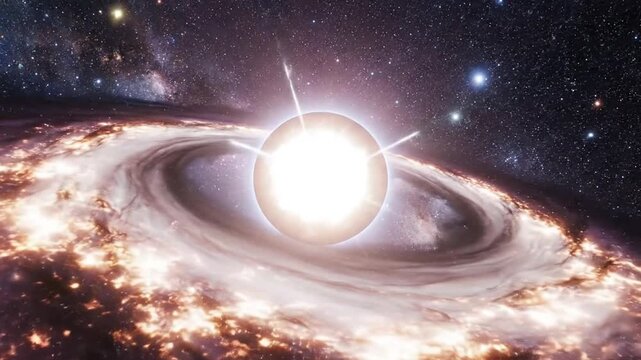Black Hole Accretion Disk Eruption Cosmic Explosion Galaxy Space
