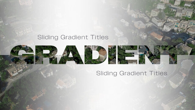 Sliding Gradient Titles