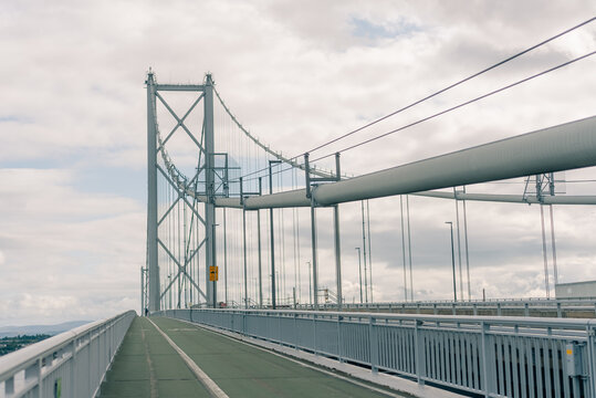 Forth Road Bridge suspension bridge spanning the Firth of Forth between Edinburgh and Fife, Scotland, UK - 4 September 2026.