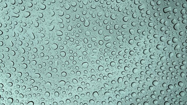 water drops on glass