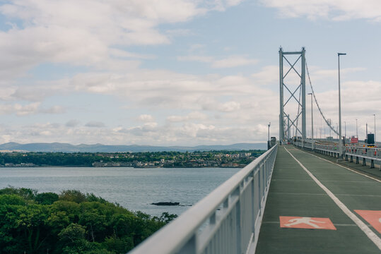 Forth Road Bridge suspension bridge spanning the Firth of Forth between Edinburgh and Fife, Scotland, UK - 4 September 2026.