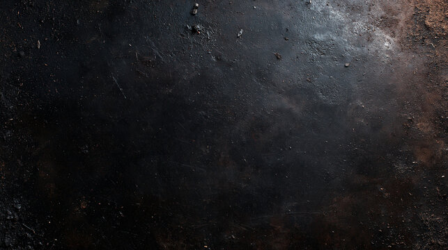 Dark Textured Slate Metal Surface Background with Copy Space