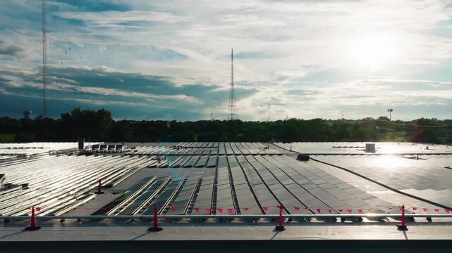 Chicago Midwest climate action infrastructure converting traditional suburban logistics hubs into modern eco-friendly power stations.