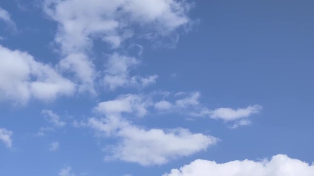 Clear sky with clouds observed in September over a vast outdoor area