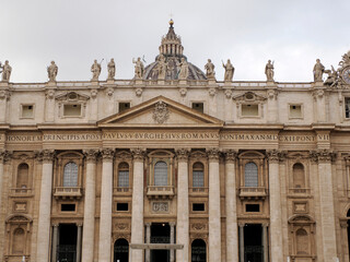 Obraz premium St Peters Basilica Facade Vatican City Rome