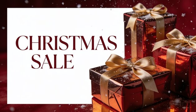 Premium Christmas Sale Social Media Advertising Poster