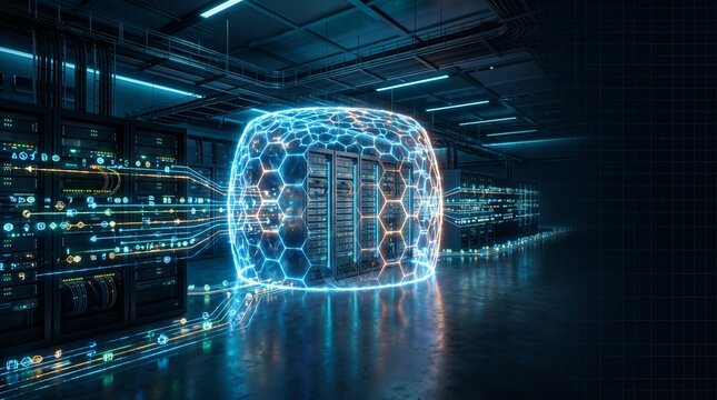 Network Security and Cybersecurity, Protected Digital Network and Encrypted Data