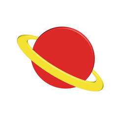 Red planet with ring © Alvoiden Graphs
