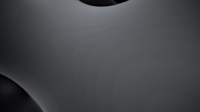 Smooth black abstract fluid waves with elegant light gradients