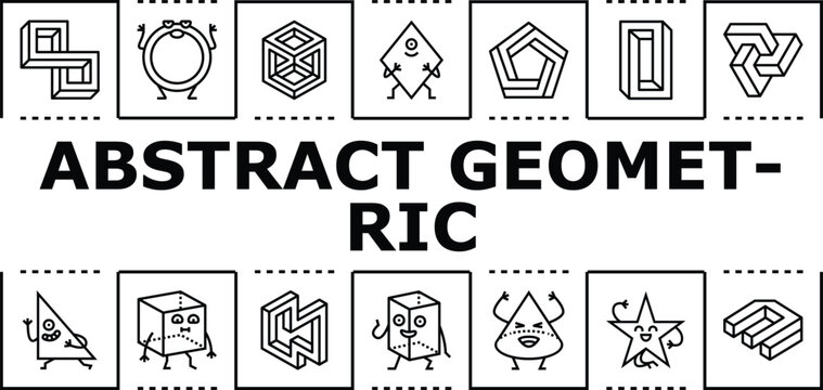 Abstract geometric banner infographic. Grid vector, sphere contour, axis lines icon vector illustration
